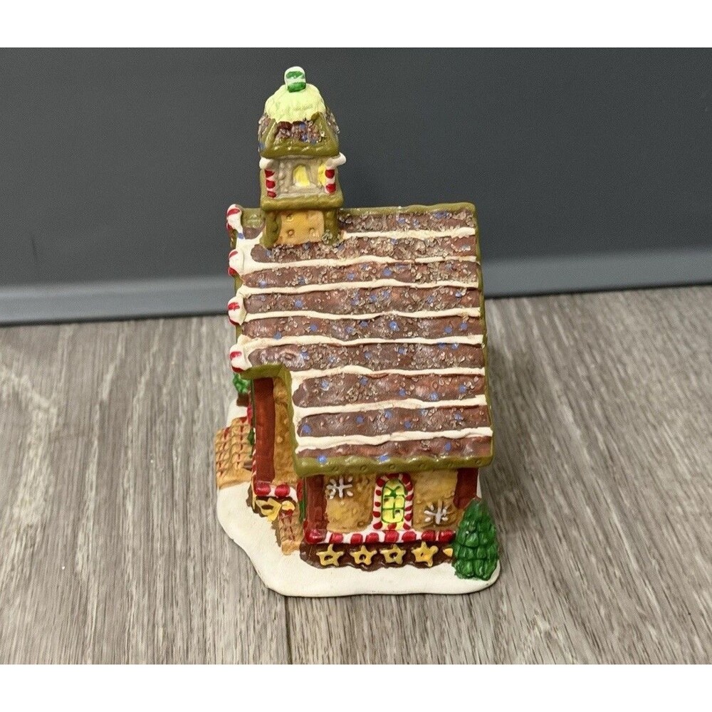 Ginger Frost Lane 2005 Christmas House Church Porcelain Ceramic 5” Tall - Picture 11 of 16